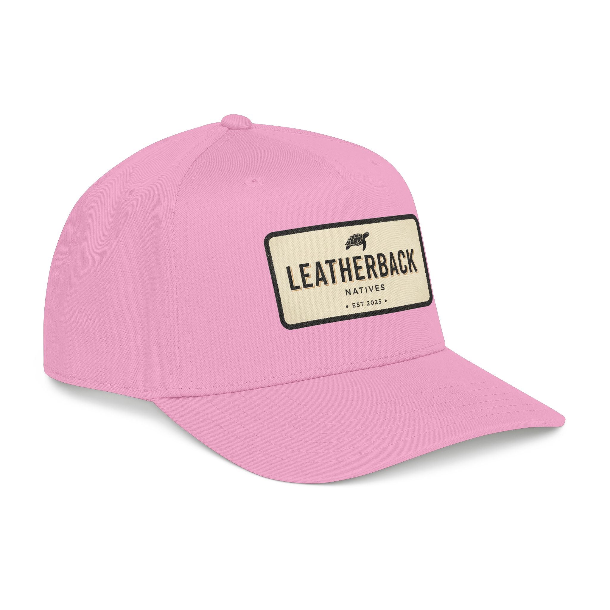 Leatherback Natives Baseball Cap — Mid Profile Leather Patch Hat