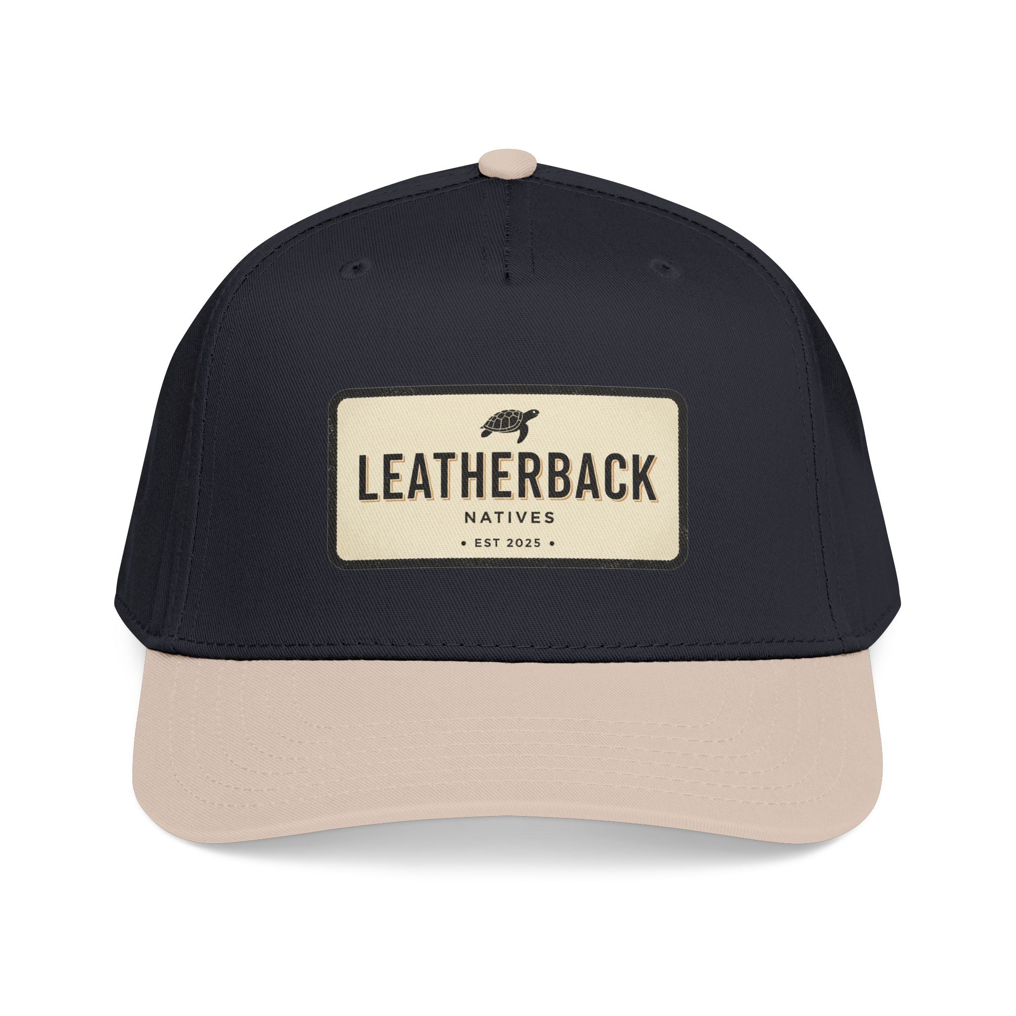 Leatherback Natives Baseball Cap — Mid Profile Leather Patch Hat
