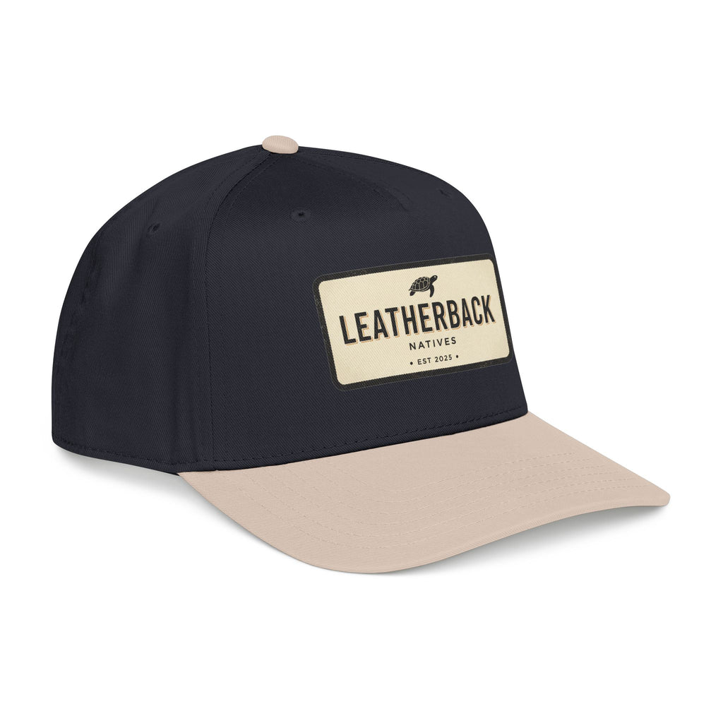 Leatherback Natives Baseball Cap — Mid Profile Leather Patch Hat