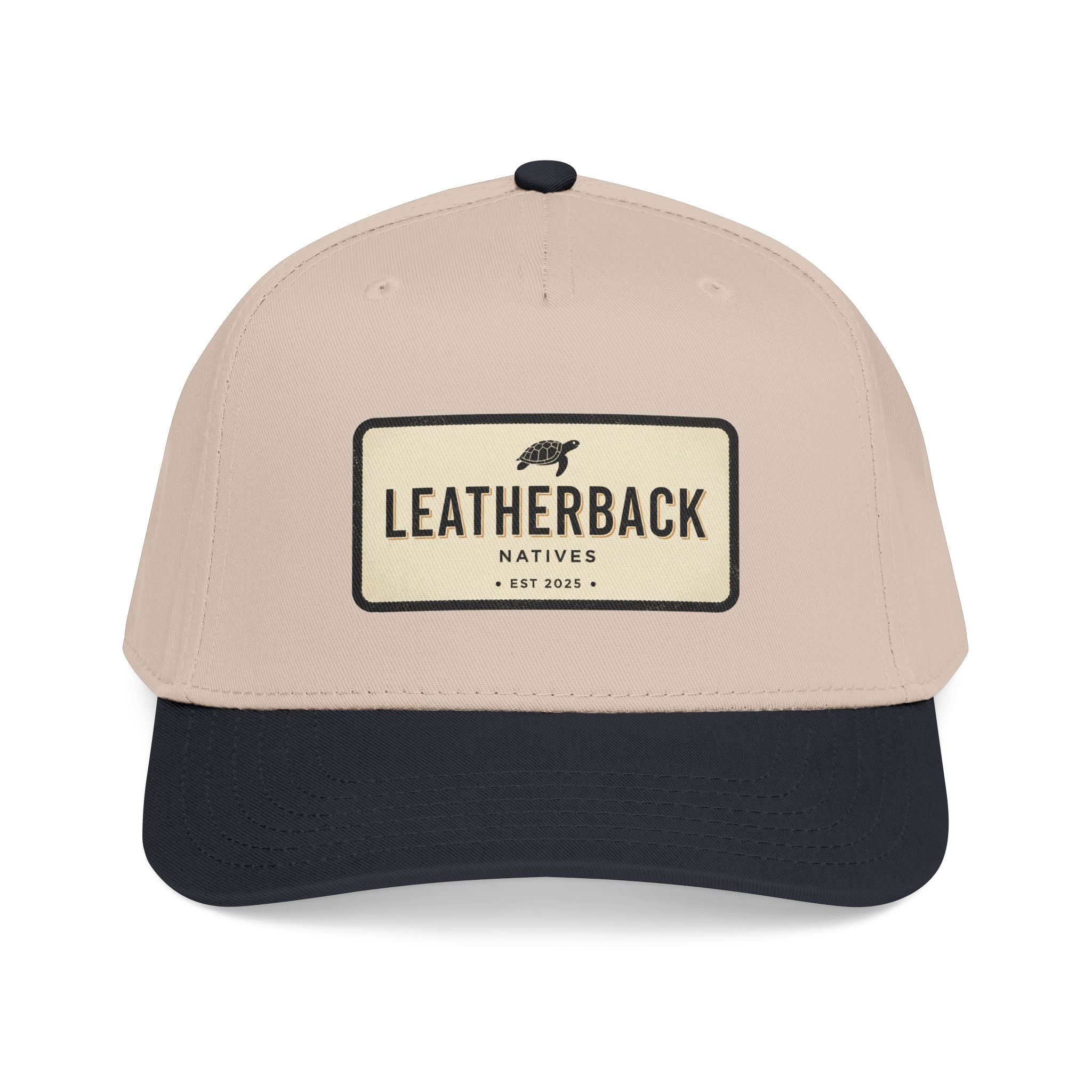 Leatherback Natives Baseball Cap — Mid Profile Leather Patch Hat