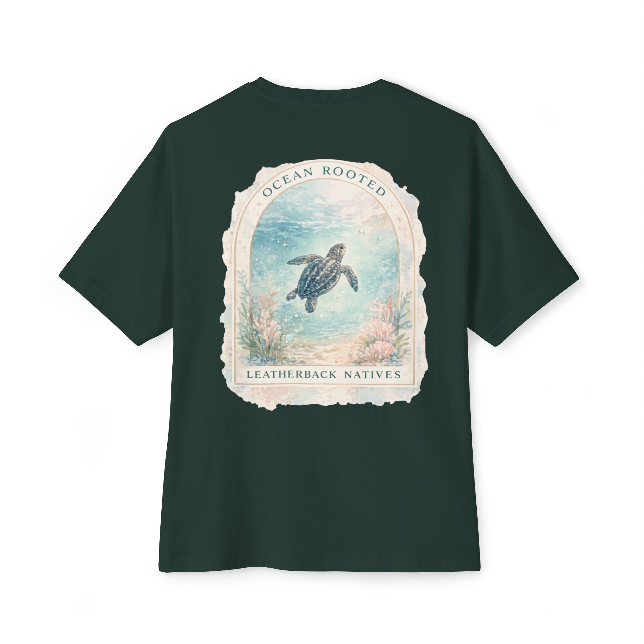 Ocean Rooted Oversized Tee — Relaxed Beach Vibe Boxy T-Shirt